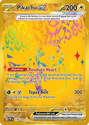 Pikachu ex (179) Holofoil - Prismatic Evolutions