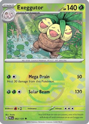 Exeggutor (Poke Ball Pattern) (2) Holofoil - Prismatic Evolutions