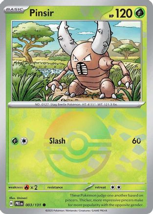 Pinsir (003/131) (Poke Ball Pattern) [Scarlet & Violet: Prismatic Evolutions] | Silver Goblin