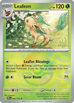 Leafeon (Poke Ball Pattern) (5) Holofoil - Prismatic Evolutions
