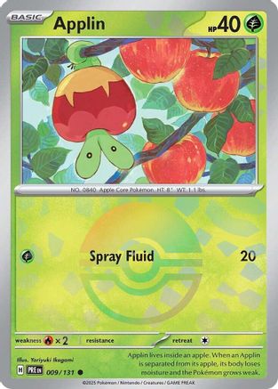 Applin (009/131) (Poke Ball Pattern) [Scarlet & Violet: Prismatic Evolutions] | Silver Goblin