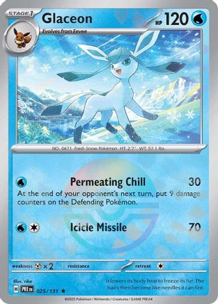 Glaceon (025/131) (Poke Ball Pattern) [Scarlet & Violet: Prismatic Evolutions] | Silver Goblin