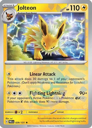 Jolteon (Poke Ball Pattern) (29) Holofoil - SV Prismatic Evolutions