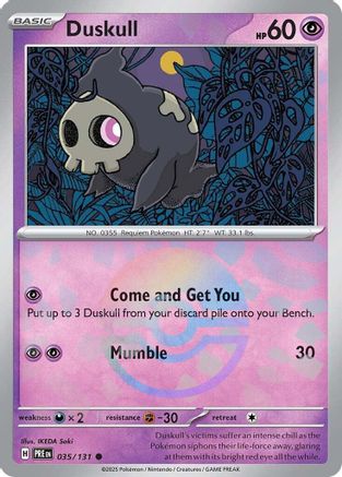 Duskull (Poke Ball Pattern) (35) Holofoil - SV Prismatic Evolutions