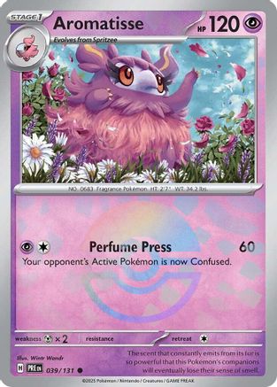 Aromatisse (Poke Ball Pattern) (39) Holofoil - Prismatic Evolutions