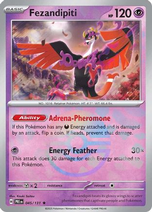 Fezandipiti (045/131) (Poke Ball Pattern) [Scarlet & Violet: Prismatic Evolutions] | Silver Goblin