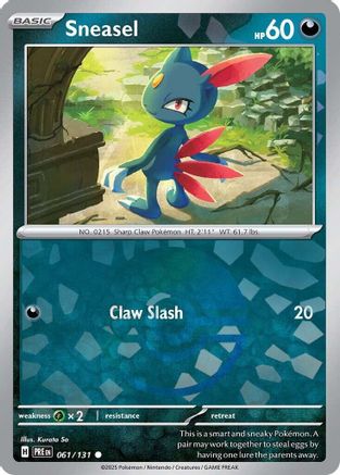Sneasel (Poke Ball Pattern) (61) Holofoil - Prismatic Evolutions