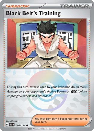 Black Belt's Training (096/131) (Poke Ball Pattern) [Scarlet & Violet: Prismatic Evolutions] | Silver Goblin