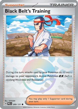 Black Belt's Training (Poke Ball Pattern) (99) Holofoil - Prismatic Evolutions