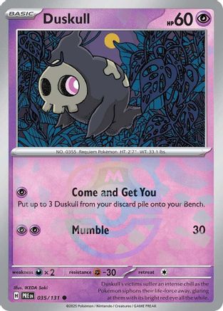 Duskull (Master Ball Pattern) (35) Holofoil - Prismatic Evolutions