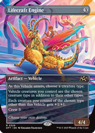 Lifecraft Engine (Borderless) Foil (329) - Aetherdrift | Silver Goblin