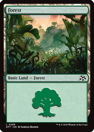 Forest (0289) Foil (289) - Aetherdrift