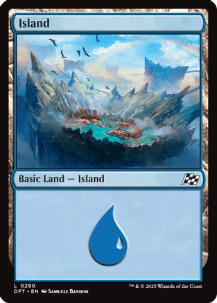 Island (0280) Foil (280) - Aetherdrift | Silver Goblin