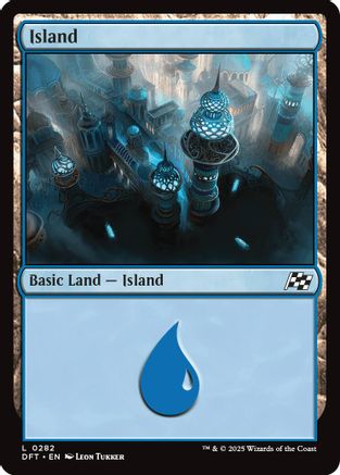 Island (0282) Foil (282) - Aetherdrift