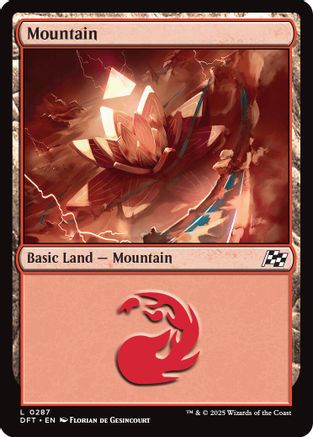 Mountain (0287) Foil (287) - Aetherdrift