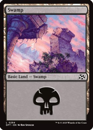 Swamp (0284) Foil (284) - Aetherdrift