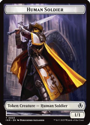 Human Soldier (0003) // Clue Double-Sided Token (INR3 // 22) Foil - Innistrad Remastered | Silver Goblin