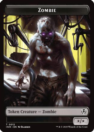 Zombie (0011) // Zombie (0012) Double-Sided Token (11 // 12) - Innistrad Remastered