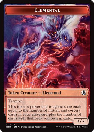 Elemental // Human (0014) Double-Sided Token [Innistrad Remastered Tokens] | Silver Goblin