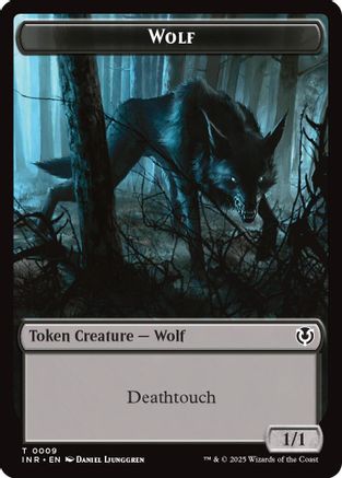 Wolf (0009) // Wolf (0018) Double-Sided Token Foil (9 // 18) - Innistrad Remastered