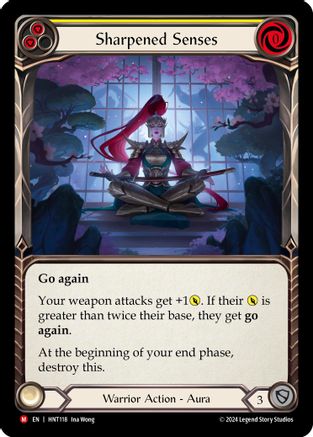 Sharpened Senses (HNT118) Rainbow Foil - The Hunted