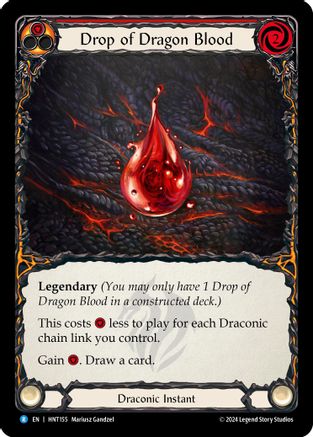 Drop of Dragon Blood (Red) (HNT155) Rainbow Foil - The Hunted