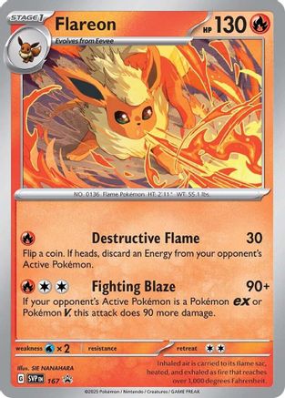 Flareon - 167 (Cosmos Holo) (167) Holofoil - SV Scarlet & Violet Promo Cards