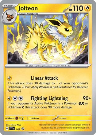 Jolteon - 169 (169) Holofoil - SV Scarlet & Violet Promo Cards