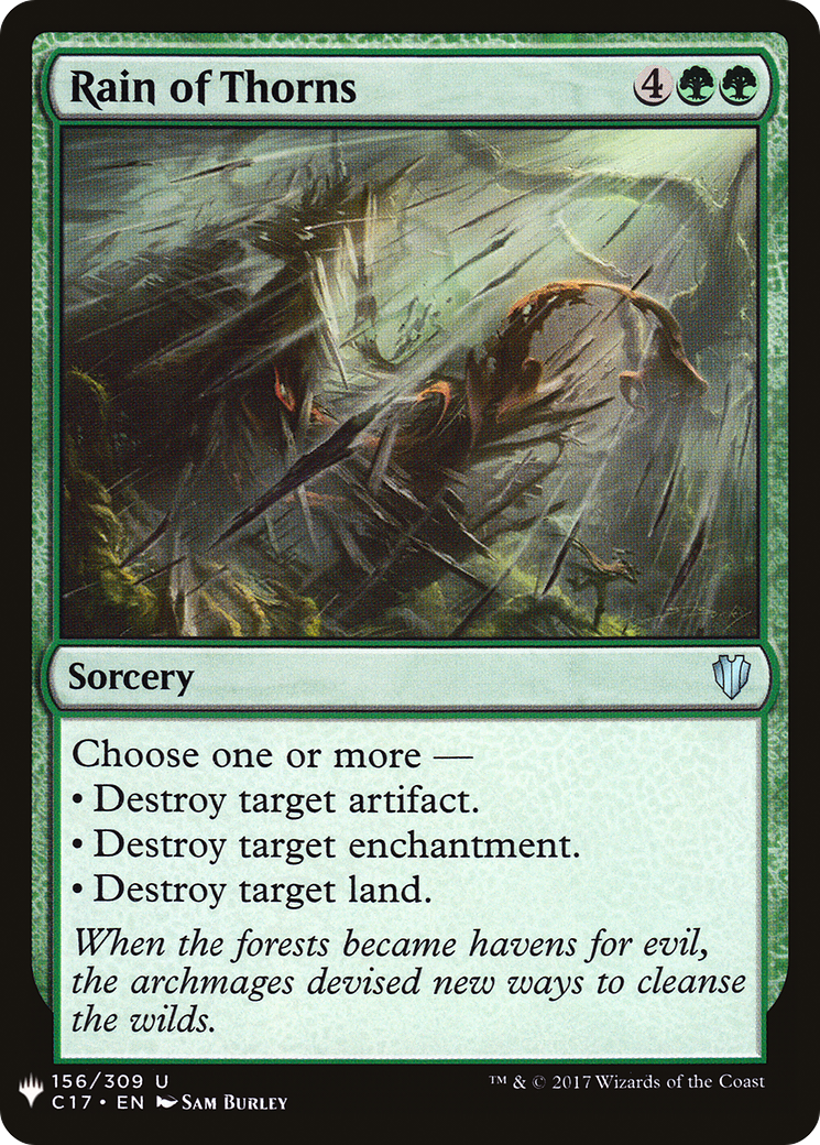 Rain of Thorns (C17-156) - The List
