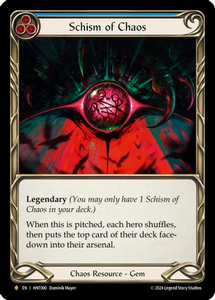 Schism of Chaos (HNT000) Rainbow Foil - The Hunted