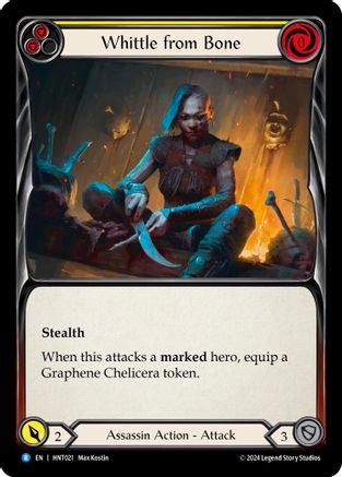 Whittle from Bone (Yellow) (HNT021) Rainbow Foil - The Hunted