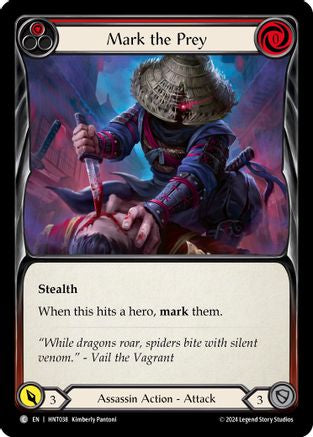 Mark the Prey (Red) (HNT038) Rainbow Foil - The Hunted