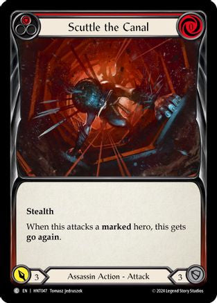 Scuttle the Canal (Red) (HNT047) Rainbow Foil - The Hunted