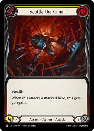 Scuttle the Canal (Yellow) (HNT048) Rainbow Foil - The Hunted