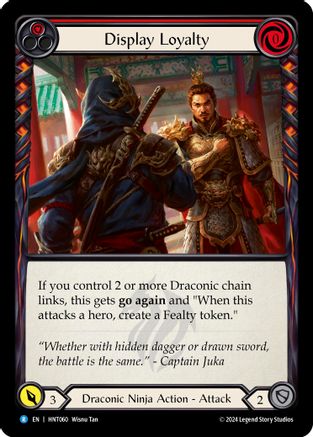Display Loyalty (Red) (HNT060) Rainbow Foil - The Hunted