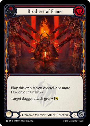 Brothers of Flame (Red) (HNT107) - The Hunted Rainbow Foil | Silver Goblin