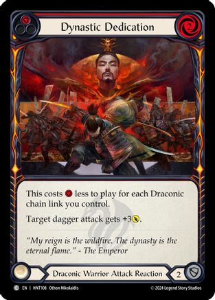 Dynastic Dedication (Red) (HNT108) Rainbow Foil - The Hunted