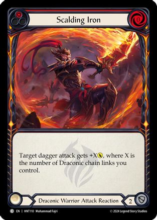 Scalding Iron (Red) (HNT110) Rainbow Foil - The Hunted