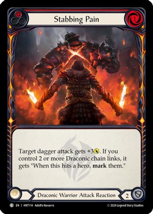 Stabbing Pain (Red) (HNT114) Rainbow Foil - The Hunted