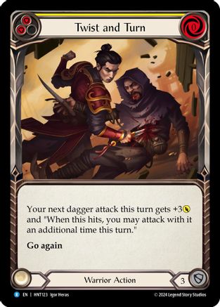 Twist and Turn (Yellow) (HNT123) Rainbow Foil - The Hunted