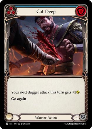 Cut Deep (Blue) (HNT130) Rainbow Foil - The Hunted