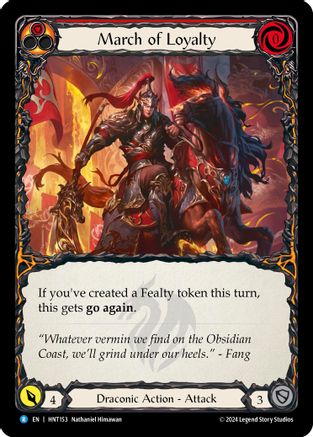 March of Loyalty (Red) (HNT153) - The Hunted Rainbow Foil