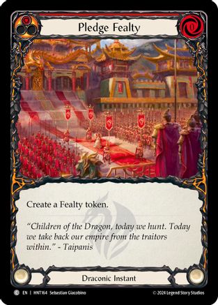 Pledge Fealty (Red) (HNT164) - The Hunted Rainbow Foil