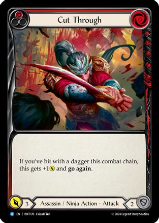 Cut Through (Red) (HNT176) Rainbow Foil - The Hunted