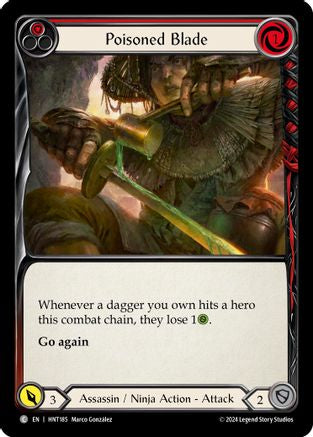 Poisoned Blade (Red) (HNT185) - The Hunted Rainbow Foil | Silver Goblin