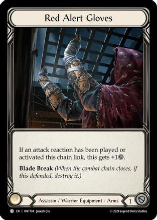 Red Alert Gloves (HNT194) Cold Foil - The Hunted
