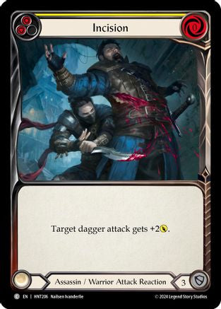 Incision (Yellow) (HNT206) Rainbow Foil - The Hunted