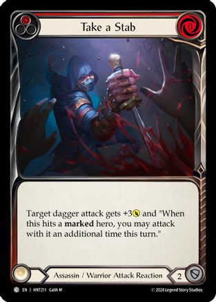 Take a Stab (Red) (HNT211) - The Hunted Rainbow Foil