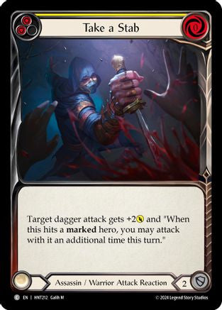 Take a Stab (Yellow) (HNT212) Rainbow Foil - The Hunted