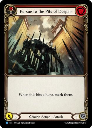 Pursue to the Pits of Despair (Red) (HNT225) - The Hunted Rainbow Foil